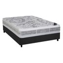Ver imagem 1 de Cama Box Casal: Colchão Molas Ensacadas Castor Pocket Super Luxo Látex Slx + Base Gray(138x188)