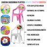 Conjunto de Mesa e 2 Cadeiras Infantil Princesas Rosa - 3