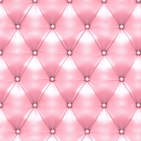 Papel de Parede Adesivo Lavável Capitone Rosa 12m - 1