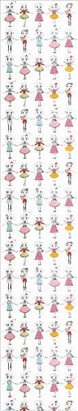 Papel de Parede Adesivo Lavável Baile das Meninas - 5