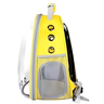 Mochila Pet Transporte Cães Gato Visão 360 Panorâmica Passeio Confortável: Cor:amarelo - 4