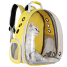 Mochila Pet Transporte Cães Gato Visão 360 Panorâmica Passeio Confortável: Cor:amarelo - 1