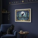 Ver imagem 3 de Quadro Carta Tarot Gatos a Lua 70x50cm Mold Branca