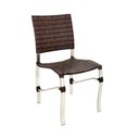 Ver imagem 2 de Kit com 4 Cadeiras em Alumínio Fibra Sintética para Cozinha e Área Externa Jardim Varanda