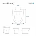Ver imagem 5 de Assento Sanitario Poliester Century Creme para vaso Deca
