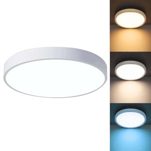 Luminaria Plafon Sobrepor Moderno Led 3 Tons Sala Quarto Residencial Decoração Iluminação Teto Escri