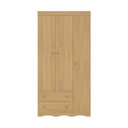 Ver imagem 5 de Guarda-roupa Infantil 92cm 3 Portas e 2 Gavetas Realeza Multimóveis Mp4452 Madeirado