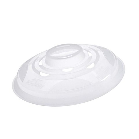 Tampa Protetora de Alimentos para Micro-ondas de Plástico Lyor 26cm X 6,5cm