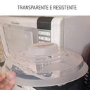 Ver imagem 5 de Tampa Protetora de Alimentos para Micro-ondas de Plástico Lyor 26cm X 6,5cm