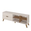 Ver imagem 6 de Rack para Tv até 75" Verona Off White/pinho Artely