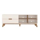 Ver imagem 5 de Rack para Tv até 75" Verona Off White/pinho Artely