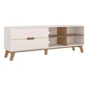 Ver imagem 3 de Rack para Tv até 75" Verona Off White/pinho Artely