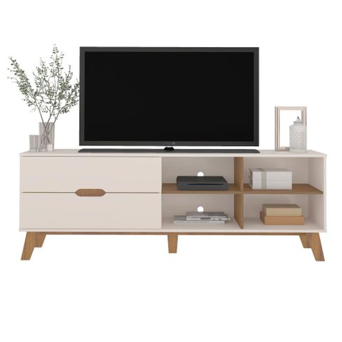 Rack para Tv até 75" Verona Off White/pinho Artely