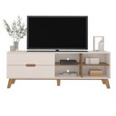 Ver imagem 1 de Rack para Tv até 75" Verona Off White/pinho Artely