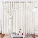 Ver imagem 1 de Cortina 4 Mt Sala Quarto Renda com Malha para Trilho Comum Baratissima Palha