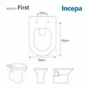 Ver imagem 3 de Tampa de Vaso Sanitário com Amortecedor First Branco para bacia Incepa