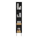 Ver imagem 4 de Paneleiro Armário de Cozinha 31,5cm 2 Portas Flex Pequim Multimóveis Mp2382 Preto/lacca Fumê