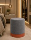 Ver imagem 4 de Kit de Puff Rodapé Cobre Fosco, Cor Cinza Boucle - Let Móveis