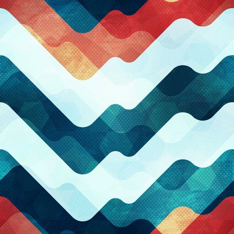 Papel de Parede Temático Ondulado e Colorido - 2,50m