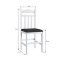 Ver imagem 5 de Conjunto Mesa Cozinha com 4 Cadeiras Branco e Preto Lilies