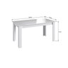 Conjunto Mesa Cozinha com 4 Cadeiras Branco e Preto Lilies - 7