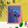 Quadro Decorativo Orquídeas Pink com Moldura e Vidro 25X33:Rosa - 1