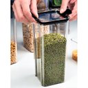 Ver imagem 4 de Pote Hermetico Tampa 1300ml Conserva Trava Veda Multiuso Acrilico Transparente Resistente Alimento T