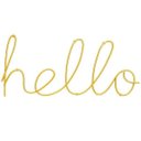 Ver imagem 1 de Letreiro Decorativo Hello em Metal 13CMX29,5cm Mart Collection