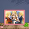 Quadro Decorativo Dragon Ball Goku Vegeta Broly Sala Quarto:Rosa - 1