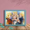 Quadro Decorativo Dragon Ball Goku Vegeta Broly Sala Quarto:Azul - 1