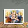 Quadro Decorativo Dragon Ball Goku Vegeta Broly Sala Quarto:Branco - 1
