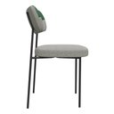 Ver imagem 7 de Kit 04 Cadeiras Sala de Jantar Lila Estofada com Encosto Couríssimo Verde Linho Cinza - Desk Design