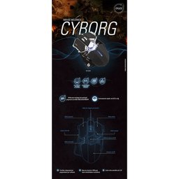 Mouse Mecânico Cyborg 4000 Dpi Preto - Dazz - 2