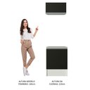 Ver imagem 6 de Kit Madesa Topazio 60 cm 2 Portas com Armário Aéreo e Balcão Branco/Preto