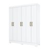 Guarda Roupa Solteiro 6 Portas 2 Gavetas Dallas Casa 812 - 4