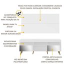 Ver imagem 4 de Rack Retrô c/ Espelho e Painel com Suporte para TV até 65" Multimóveis Flórida FG3142 Branco/