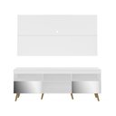 Ver mais imagens de Rack Retrô c/ Espelho e Painel com Suporte para TV até 65" Multimóveis Flórida FG3142 Branco/