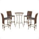 Ver imagem 1 de Mesa Bistro e 4 Banquetas Roma Fendi Corda Náutica 11 Trama Original