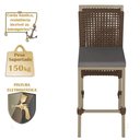 Ver imagem 4 de Mesa Bistro e 4 Banquetas Roma Fendi Corda Náutica 11 Trama Original