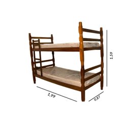 Beliche Torneada de Madeira Maciça - 4