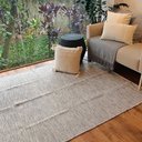 Ver imagem 1 de Tapete Artesanal Algodão Sala Quarto Slim Cinza Mesclado 200 x 300
