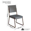 Ver imagem 2 de Kit 4 Cadeiras para Sala de Jantar Napoli