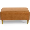 Ver imagem 7 de Puff Decorativo para Sala de Estar Cléo Pés Palito 90 Cm W01 Couríssimo Canela - Lyam Decor