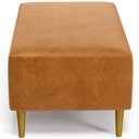 Ver imagem 2 de Puff Decorativo para Sala de Estar Cléo Pés Palito 90 Cm W01 Couríssimo Canela - Lyam Decor