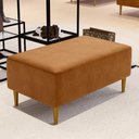 Ver imagem 5 de Puff Decorativo para Sala de Estar Cléo Pés Palito 90 Cm W01 Couríssimo Canela - Lyam Decor