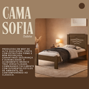 Ver imagem 4 de Cama de Solteiro Sofia Castanho de Mdf para Quarto Moderna