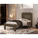 Ver imagem 1 de Cama de Solteiro Sofia Castanho de Mdf para Quarto Moderna