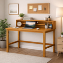 Ver imagem 1 de Mesa Home Escrivaninha Califórnia Office Industrial Quarto:nature