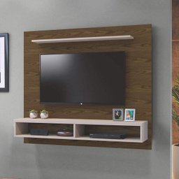 Painel para TV até 50 Polegadas 2 Nichos Topázio Contemporâneo Mavaular - 1