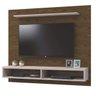 Painel para TV até 50 Polegadas 2 Nichos Topázio Contemporâneo Mavaular - 2